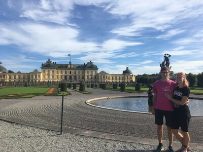 S Lídou v Drottningholmu
