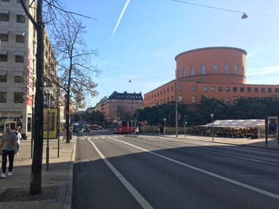 Pohled na Odengatan od Odenplan
