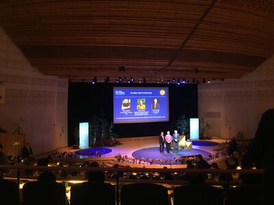 Nobelovská přednáška z fyziky.
