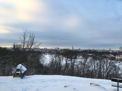 Pohled ze Skansenu do města
